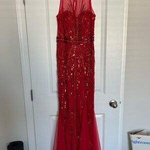 Faviana Glamour Red Dress